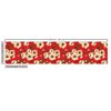 Lunarable Japanese Fabric by The Yard, Oriental Cherry Branches Sakura Bloom with Grunge Effect, Decorative Fabric for Upholstery and Home Accents, Cream Vermilion and Green Brown