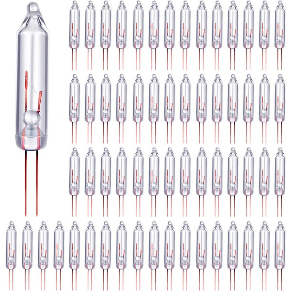 Mudder Mini Christmas 2.5 Volt Replacement Light Bulbs for Christmas Trees Decorative Light Supplies, 0.17 Ampere, 0.42 Watt (100 Pieces)