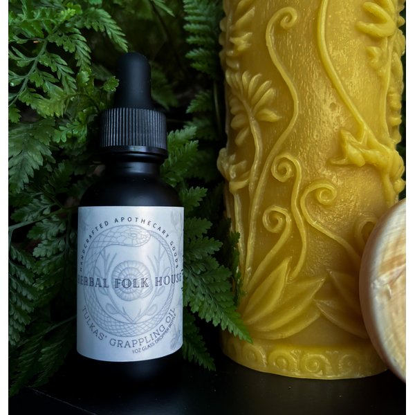 Herbal Folk House Tulkas' Grappling Oil - Face & Body Moisturizer and Skin Care for Martial Artists and Active People