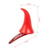 WOVOWOVO Devil Horns Hair Clips Red Horns Hair Clip Barrettes Demon Horns for Halloween Costume Cosplay Hair Accessories
