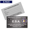 Emotional Support Dog Vest - Complete with Two Patches (4-7 Pounds, RED) - Includes 5 Federal Law ESA Handout Cards