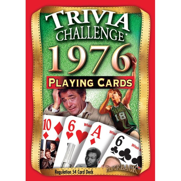 Flickback 1976 Trivia Challenge Playing Cards: Birthday Gift