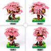 OundarM Mini Cherry Blossom Treehouse Bonsai Tree Building Blocks Set, Botanical Collection Building Set for Adults, 14+ Teens, Home Decor Accessories (2028 Pcs)