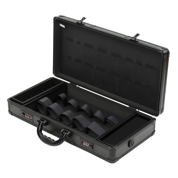 Gdrasuya10 Barber Case Beauty Salon Hairdresser Tool Organizer Travel Carry Box with Secure Numlock for Clippers Trimmers Scissors Supplies and Accessories Storage 21.65" x 10.63" x 3.94"