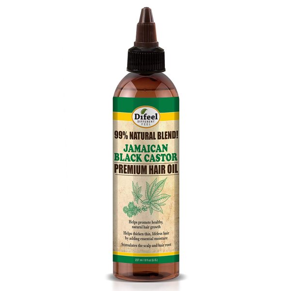 Difeel 99% Natural Premium Jamaican Black Castor Hair Oil 8 oz.