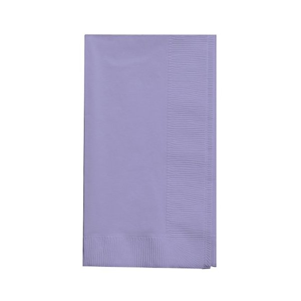 Creative Converting Touch of Color 2-Ply 50 Count Paper Dinner Napkins, Luscious Lavender