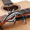 JINWEE Shark Guitar Capo Pretty Cool Capo for Electric Acoustic Classical Guitar Ukulele Zinc Alloy Spring Capo (Black)