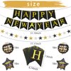 2025 Happy New Year Decorations Kit New Years Eve Party Supplies for Happy New Year Decorations 2025 Black Gold Happy New Year Decor