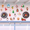 31PCS Christmas Fridge Magnets Christmas Refrigerator Magnets Christmas Car Magnets Magnetic Xmas Decorative Door Stickers for Christmas Xmas Holiday Garage School Classroom Kitchen Home Decor