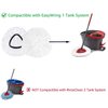 6 Pack Spin Mop Replacement Head Mop Refill Compatible with Ocedar Triangle Swivel Mops Microfiber Swivel Mop Refill,Deep Clean,Machine Washable and Easy to Replace