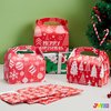 JOYIN 24 PCS 3D Christmas Treat Gift Wrap Boxes for Holiday Xmas Presents, Goodie Paper Boxes, Party Favor Supplies, Candy Treat Cardboard Cookie Wrapping Boxes