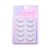 Ninetynine Dreams 5 Pairs Natural Style False Eyelashes 3D Lightweight Natural Comfortable Clear Band Daily Eyelashes Fluffy Soft Eyelashes Packs