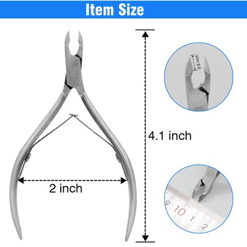 Cuticle Trimmer Cuticle Nippers,Professional Stainless Steel Cuticle Cutter Cuticle Remover,Pedicure Manicure Tools for Fingernails and Toenails