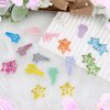 Arqumi Cute Hair Clips for Girl - 20 PCS Lovely Hair Accessories No Slip Metal Snap Pins,Colorful Five-pointed Star Barrettes