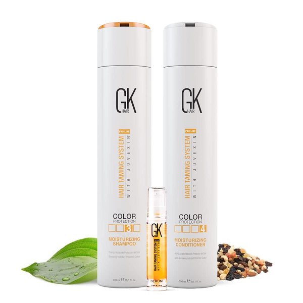 GK HAIR Color Protection Moisturizing Shampoo and Conditioner with Argan Hair Oil Combo free from Paraben and Sulfae for Damaged Frizzy Oily and Dry Hairs