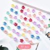 50 Pieces Mini Hair Claw Clips for Baby Girls, Crystal Hair Clips Pins Tiny Plastic Jaw Clips, Color at Radom