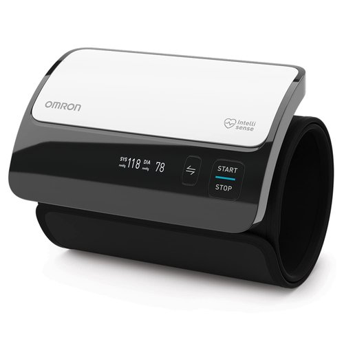 OMRON Evolv Bluetooth Wireless Upper Arm Blood Pressure Monitor with Portable, One-Piece Design – Works with Alexa