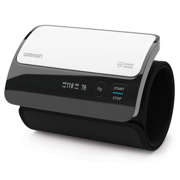 OMRON Evolv Bluetooth Wireless Upper Arm Blood Pressure Monitor with Portable, One-Piece Design – Works with Alexa