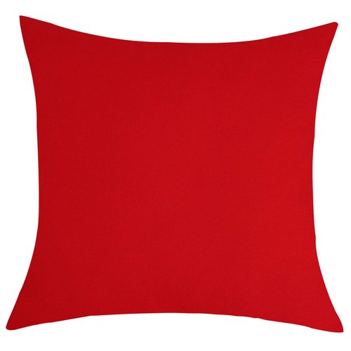 TangDepot Cotton Solid Throw Pillow Covers, 12" x 20" , Red