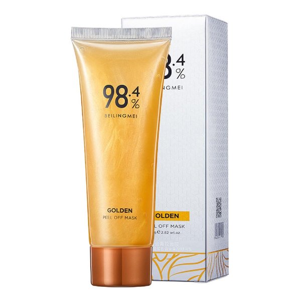 nvyue 98.4 Gold Mask,Golden Peel Off Mask,Anti-Aging Gold Face Mask for Moisturizing Removes Blackheads,Reduces Fine Lines,Cleans Pores