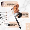 Eye Makeup Brushes Eyeshadow Brush Set - 7pcs Soft Synthetic Brush Kit - For Blending Eyeshadow, Eyeliner, Crease, Eyebrow - Long Lasting, Apply Better, Flawless Look Makeup