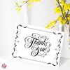 Thank You Greeting Cards and Envelopes – Elegant Fold Over Greetings for Wedding, Christmas, Valentine’s, Bridal Shower, Anniversary – Blank Inside | 5 x 7” (A7 Size) | 25 per Pack