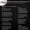 15883320 Master Power Window Switch Door Lock Front Driver Side with Mirror Switch and Module | Replacement for 2003-2007 Chevy, GMC & Cadillac | Replaces# DWS-241