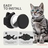 Cat Collar with Airtag Holder, Breakaway Cat Airtag Collar with Reflective Strap, Lightweight Kitten Collar for Apple Air tag, Hidden GPS Tracker Holder for Boy Girl Cats, Kittens, Puppies (9-13")