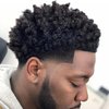 KOUPA Silicone Curly Hair Brush with Pick Comb, One Piece Twist Curl Comb for Afro Curls, Washable Hair Tool for Men Women, Black