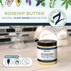 Zatural Organic Seed ROSEHIP BUTTER w/ Virgin Shea (8 oz)- Pure Vitamin C for the Face, Hair & Body | Soothe, Heal | Safe for all ages (8 oz)