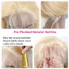 ITODAY 613 Blonde Lace Front Wigs Human Hair 220% Density 13x4 Body Wave Human Hair Wigs forWomen 613 HD Lace Frontal Wigs Human Hair Pre Plucked Natural Hairline (22 inch, 613 13x4 Body Wave)