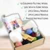 Woolbuddy Needle Felting Kit, Sea Animal Felting Kits for Beginners Adults and Kids, Craft for Adults, DIY, Needle Felting Supplies Included, Wool Roving, Felting Needles, Felting Pad, Instruction