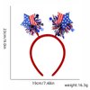 4th of July Head Boppers American Stars Headband Independence Day Hair Hoop Hair Band Patriotic Party Hair Scrunchies White Blue Red Hair Accessories National Memorial Day Party Favors for Women Kids