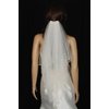 Bridal Veil White 2 Tiers Elbow Length Edge With Crystal Beads And Seed Beads