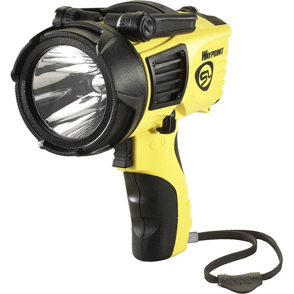 Streamlight 44900 Waypoint 550-Lumen LED Pistol-Grip Spotlight With 12-Volt DC Power Cord and Polymer Mount/Holder, Yellow