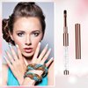 2Pcs Oval UV Gel Nail Brush Rhinestone Handle Nail Art Design Brushes Nail Drawing Pen Gel Brushes for Nails