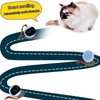 WIDJOQI Cat Toy Balls Cat Hunting Bag cat Hide and Seek Toy Cat Interactive Toy Automatic Rolling Ball Cat Toy Single Play Toy (L-KT)