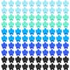 YISSION 100Pcs Mini Flower Hair Clips for Girls Small Hair Clips Cute Flower Claw Clips Toddler Baby Hair Clips Flower Clips for Hair Kids Hair Accessories For Girls Women (Blue Series)
