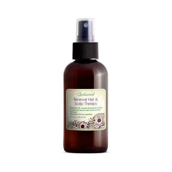 Alopecia Renewal Hair Loss Treatment | Renewal Hair & Scalp Therapy | Nutritive ingredients Penetrate to Sooth | Just Nutritive | 4 Fl Oz