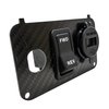 Carbon Fiber Golf Cart Volt Meter Key Switch Plate Dual 3.1A USB Charger Compatible with EZGO TXT PDS Electric 36V 48V