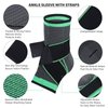 Ankle Support Brace, Adjustable Compression Ankle Support, for Men Women Achilles Tendon Support and Plantar Fasciitis, Stabilize Ligaments, Eases Pain Swelling and Sprained Ankle Pain (Medium)