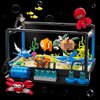 Fish Tank Building Set,Compatible with Lego Aquarium Including Marine Life Animals,Creative Lighting Fish Tank with Submarine Educational Building Toys for Kids 6-12(625Pieces)