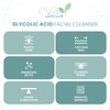 Eva Naturals Glycolic Acid Face Wash - Glycolic Acid Cleanser for Face - Glycolic Acid Wash - Glycolic Face Wash - Glycolic Cleanser for Face for Wrinkles & Fine Lines, Blackheads & Acne (6 Fl Oz)