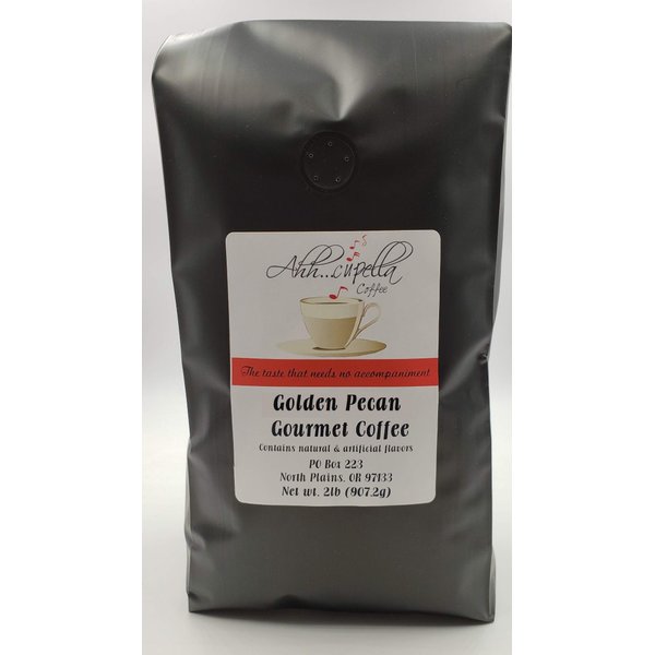 Ahh..Cupella Premium Gourmet Golden Pecan Flavored Ground Coffee, 32oz bag
