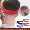 Bebeeco Neckline Shaving Template, Hair Cutting Guide Curved Neck Hair Shaving Template Soft Silicone Neckline Trimming Template for DIY Home Haircuts (Red)