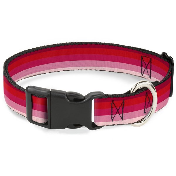 Dog Collar Plastic Clip Spectrum Pink 6 to 9 Inches 0.5 Inch Wide