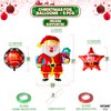 KatchOn, Christmas Santa Balloon and Star Balloons - 37 Inch, Pack of 5 | Christmas Foil Balloons for Christmas Decorations Indoor | Merry Christmas Balloons Decorations | Christmas Party Decorations