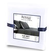 ROYALE LINENS Full Size Flat Sheet Only - Brushed 1800 Microfiber - Ultra Soft & Breathable - Wrinkle & Stain Resistant - Hotel Quality Flat Sheet Sold Separately - Top Sheet for Bed - (Full, White)