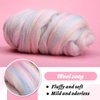7.02oz Wool Roving Yarn, Needle Felting Wool, Wool Felting Supplies for Needle Felting Hand Spinning DIY Craft Materials, Fibre Wool Yarn Roving Needle Felting for Needle Felting Craft