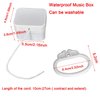 Twinkle Twinkle Little Star Pull String Music Box, Washable Crib Bed Bell Windup Musical Box Toy Gift for Baby Kids Children